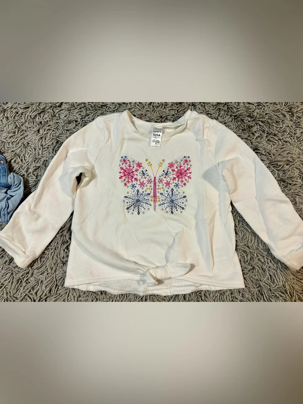 The Children's Place Light Blue Denim Long-Sleeve Shirt